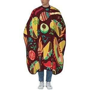 Haar Snijden Schort Mexico Pittige Taco Salon Cape Verstelbare Kappers Schort Professionele Haar Snijden Toga Voor Kapper Salon Mannen