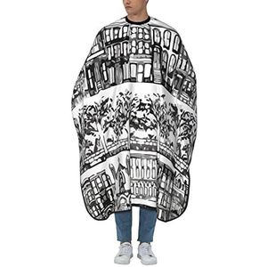 Salon Cape Upper West Side New York Haar Snijden Schort Unisex Styling Capes Waterdichte Kapsel Cape Voor Salon Knippen Kappers