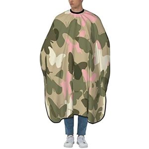 Salon Cape Roze Vlinder Camo Kapper Schort Cape Waterdichte Kappers Jurk Gepersonaliseerde Salon Jassen Voor Styling Kappers Kapsel