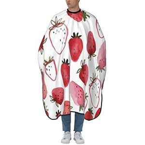 Salon Cape Mooie Aardbei Aquarel Haar Snijden Schort Unisex Schort Professionele Salon Jassen Voor Kapsel Kids Familie