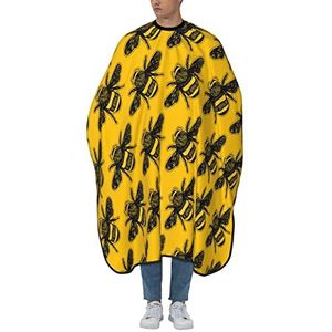 Kapper Schort Cape Bee Mode Buzz Salon Cape Vlekbestendig Schort Waterdichte Volledige Lengte Cape Voor Kinderen Kapsel Mannen