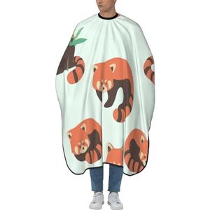 Kapper Schort Leuke Wasbeer Kat Rode Panda Kapper Cape Professionele Kappers Gown Anti-Statische Kapper Kapper Cape Voor Snijden Kleur Mannen