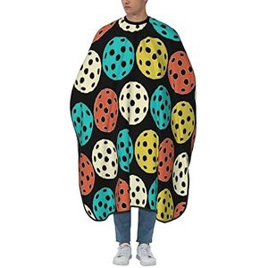 Salon Cape Retro Pickleball Print Haar Snijden Schort Professionele Kappers Cape Gepersonaliseerde Kapsel Cape Voor Kapsel Kapper Salon