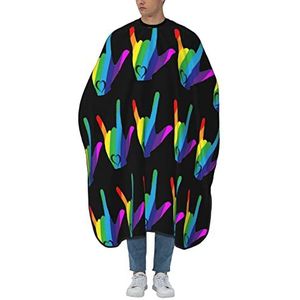 Kappersschort LGBT Gay Pride Regenboog Kapper Kapper Kapsel Cape Professionele Haar Snijden Cape Vlekbestendig Kapsel Schort Jurk Voor Kinderen Kleurende Kapper