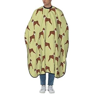 Salon Cape Boxer Honden Hout Grappige Kapper Schort Vlekbestendig Kapsel Schort Jurk Professionele Kapper Kapper Cape Voor Kinderen Vrouwen Salon