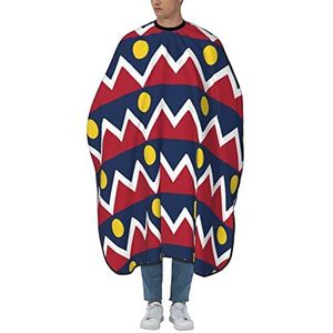 Salon Cape Colorado Denver Vlag Hipster Kapper Schort Cape Vlekbestendig Kappers Salon Cape Gepersonaliseerde Schort Voor Familie Styling Vrouwen