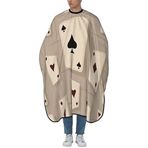 Kapper Schort Cape Poker Card Gery Kappers Schort Waterdicht Kapsel Cape Unisex Haar Snijden Toga Voor Kleur Haar Snijden Kapper