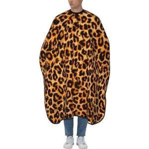 Kapper Schort Luipaard Print Camo Kapper Kapper Kapsel Cape Verstelbare Haar Snijden Toga Professionele Schort Voor Styling Kapsel Coloring
