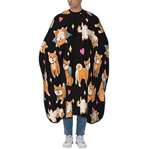Kapper Cape Leuke Grappige Shiba Inu Kappers Schort Gepersonaliseerde Volledige Lengte Cape Professionele Kappers Cape Voor Snijden Kappers Kids