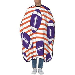 Kapper Schort American College Voetbal Paars Oranje Kappers Jurk Verstelbare Kappers Gown Professionele Haar Snijden Cape Voor Kappers Vrouwen Kleurplaten