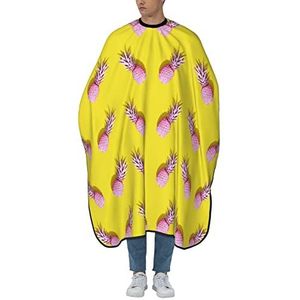 Kappersschort Tropische Hawaiiaanse Ananas Roze Salon Cape Vlekbestendig Haar Snijden Cape Antistatische Kappers Salon Cape Voor Kinderen Kapper Kapper Kapper