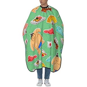 Kappers Jurk Japanse Sumo Sushi Kappers Cape Origineel Schort Polyester Styling Schort Voor Haarstyling Kinderen Salon