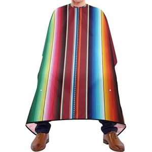 Salon Cape Mexicaanse Kleurrijke Serape Strepen Kappers Jurk Gepersonaliseerde Kapper Jurk Professionele Kappers Gown Voor Styling Snijden Kappers
