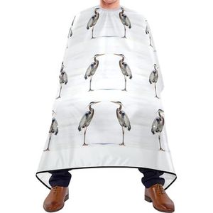 Salon Cape Grote Reiger Staan Met Witte Achtergrond Haar Snijden Schort Gepersonaliseerde Styling Capes Professionele Schort Voor Familie Kleurplaten Kapper