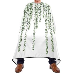 Kapper schort Cape 3D Rendering Van Groene Dichasia Naadloze Opknoping Planten Op Witte Kapper Kapper Kapsel Cape Antistatische Haar Snijden Cape Waterdichte Kappers Schort Voor Haar Snijden Kapper