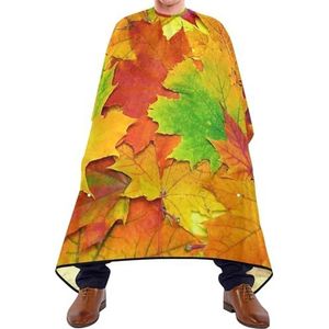 Kapper schort cape herfst kleurrijke bladeren geel oranje vallende bladeren textuur kapper schort gepersonaliseerde kapsel cape professionele schort voor kinderen kapper vrouwen