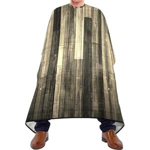 Kapperscape Abstracte Retro Houten Textuur Achtergrond Bruin Patroon Salon Cape Antistatische Styling Schort Professionele Haarknippen Cape Voor Volwassenen Haarknippen