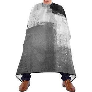 Kapper Cape Abstracte Kunst Schilderij Vintage Retro Stijl Zwart Wit Kapper Schort Cape Gepersonaliseerde Salon Jassen Unisex Kappers Cape Voor Kapsel Familie Kleurplaten