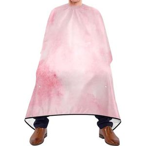 Kappersjurk abstracte aquarel lichtroze verf kunst marmeren textuur haar knippen schort antistatische kappers cape gepersonaliseerde salonjurken voor haar knippen mannen familie