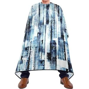 Haar Snijden Schort Mengsel Van Blauw En Wit Aquarel Verf Borstels Slagen Kapper Schort Waterdichte Kappers Jurk Unisex Schort Voor Snijden Styling Haar Knippen