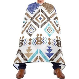 Salon Cape Hand Getrokken Tribal Etnische Naadloze Patroon Haar Snijden Schort Antistatische Schort Gepersonaliseerde Salon Jassen Voor Kinderen Kappers Haar Knippen