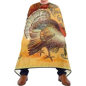 Kapper Schort Cape Thanksgiving Blonde Kip Pompoen Kapper Kapper Kapper Cape Vlekbestendig Styling Capes Professionele Haar Knipjurk Voor Styling Kinderen Kappers