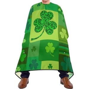 Kappersschort St. Patrick'S Day Groene Klaver Lucky Vier Bladeren Kapper Cape Professionele Kappers Salon Cape Antistatische Kappers Schort Voor Kinderen Haar Knippen Kapsel