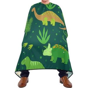 Kapper Schort Verschillende Dinosaurussen Vliegende Dinosaurussen Gras In Groen Patroon Haar Snijden Schort Verstelbare Kappers Schort Antistatische Kapper Kapper Cape Voor Kapsel Snijden Haar Knippen