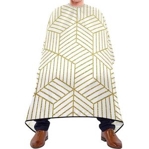 Kappers Schort Goud Abstracte Geometrische Kubussen Kapper Schort Cape Waterdichte Kapsel Cape Professionele Salon Jassen Voor Familie Snijden Kids
