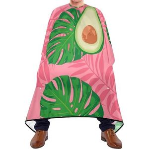 Kappers Toga Naadloze Exotische Avocado Plakjes Bladeren Op Roze Haar Snijden Schort Professionele Styling Capes Vlekbestendig Kappers Salon Cape Voor Kapper Kapper Kapsel Mannen