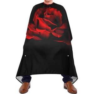 Kapper Schort Rode Rozenblaadje Op Zwarte Achtergrond Haar Snijden Schort Professionele Kapsel Schort Jurk Verstelbare Kappers Voor Kapper Kinderen Familie