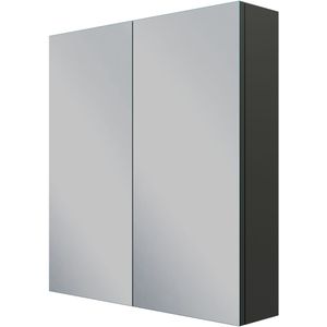 Linie Montro spiegelkast 70 x 75 cm mat zwart