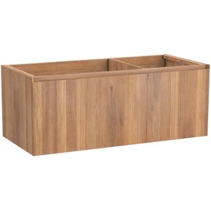 Balmani Idra zwevende wastafelonderkast 120 x 55 cm asymmetrisch links teak 4 lades