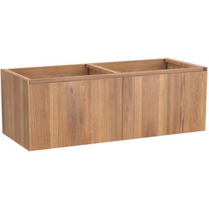 Balmani Idra zwevende wastafelonderkast 135 x 55 cm teak 4 lades