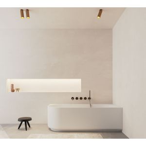 Balmani Scala tweepersoonsbad hoekbad rechts 175 x 80 cm Solid Surface mat wit
