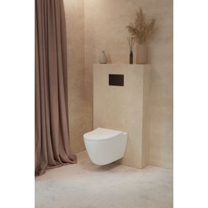 Luca Varess  Vinto  hangend toilet mat wit randloos