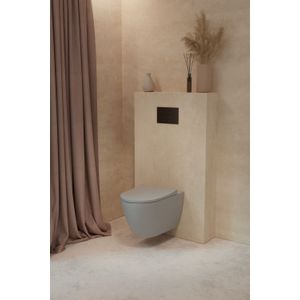 Luca Varess  Vinto  hangend toilet steengrijs randloos