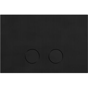 Presa - Ribs - Bedieningspaneel - Mat Zwart - Voor UP320 of UP720 Inbouwreservoir