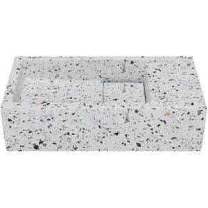 Balmani Mood fonteintje 36 x 18 cm bianco nero terrazzo