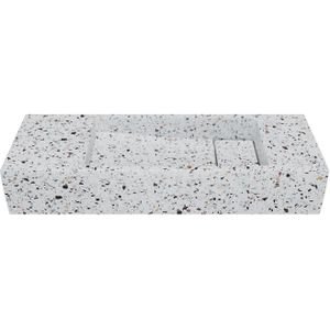 Balmani Mood fonteintje 55 x 20 cm bianco nero terrazzo