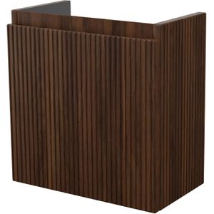 Storke Ribs zwevend fonteinkast 40 x 22 cm notenhout