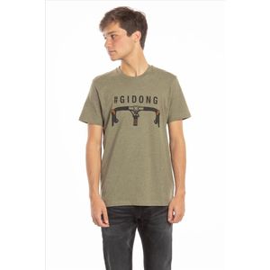 Brooklyn Intwiel Kaki Gidon T-shirt  Fiets | Fietsstuur | Wielrennen | Koers | Grappig | Cadeau - Maat S
