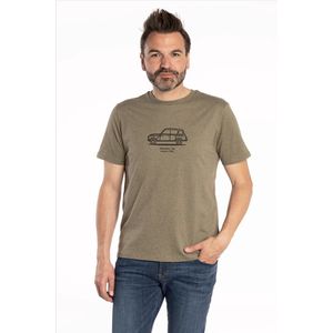 Brooklyn - Kaki Groene T-shirt Renault R4 | Auto | Oldtimer | Rally | Grappig | Cadeau - Maat M