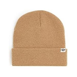 Dockers Heren Beanie Double Knit Mohair, Harvest Gold, One Size, Harvest Gold, Eén maat