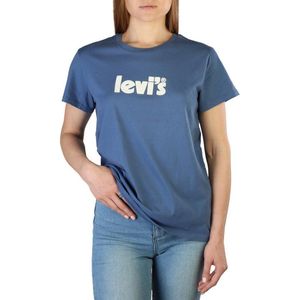 Levi's dames T-shirt The Perfect Tee, SSNL POSTER LOGO CHOCOLATE PLUM, S