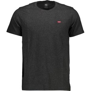 Levi's - Housemark Original T-shirt - Donkergrijs - Biologisch Katoen - Korte Mouwen