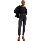 LEVI'S - 724 High Rise Straight - Jeans - Grijs - Denim