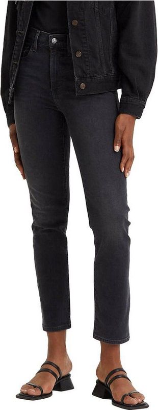 LEVI'S - 724 High Rise Straight - Jeans - Grijs - Denim
