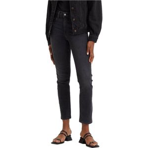 LEVI'S - 724 High Rise Straight - Jeans - Grijs - Denim