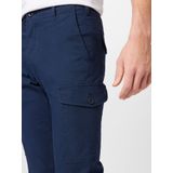 Cargoblazer - Marineblauw - 98% Katoen - 2% Elastaan - Wasmachinebestendig